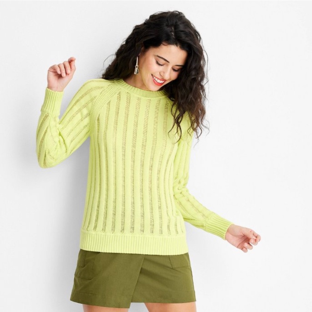 Green cotton sweater - Future Collective